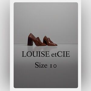 Louise et Cie NWOT Size 10 Brown Women's Shoes w/ 4" Block Heel Square Toe
